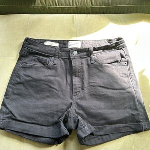 Universal Thread Black Cuffed Denim Shorts